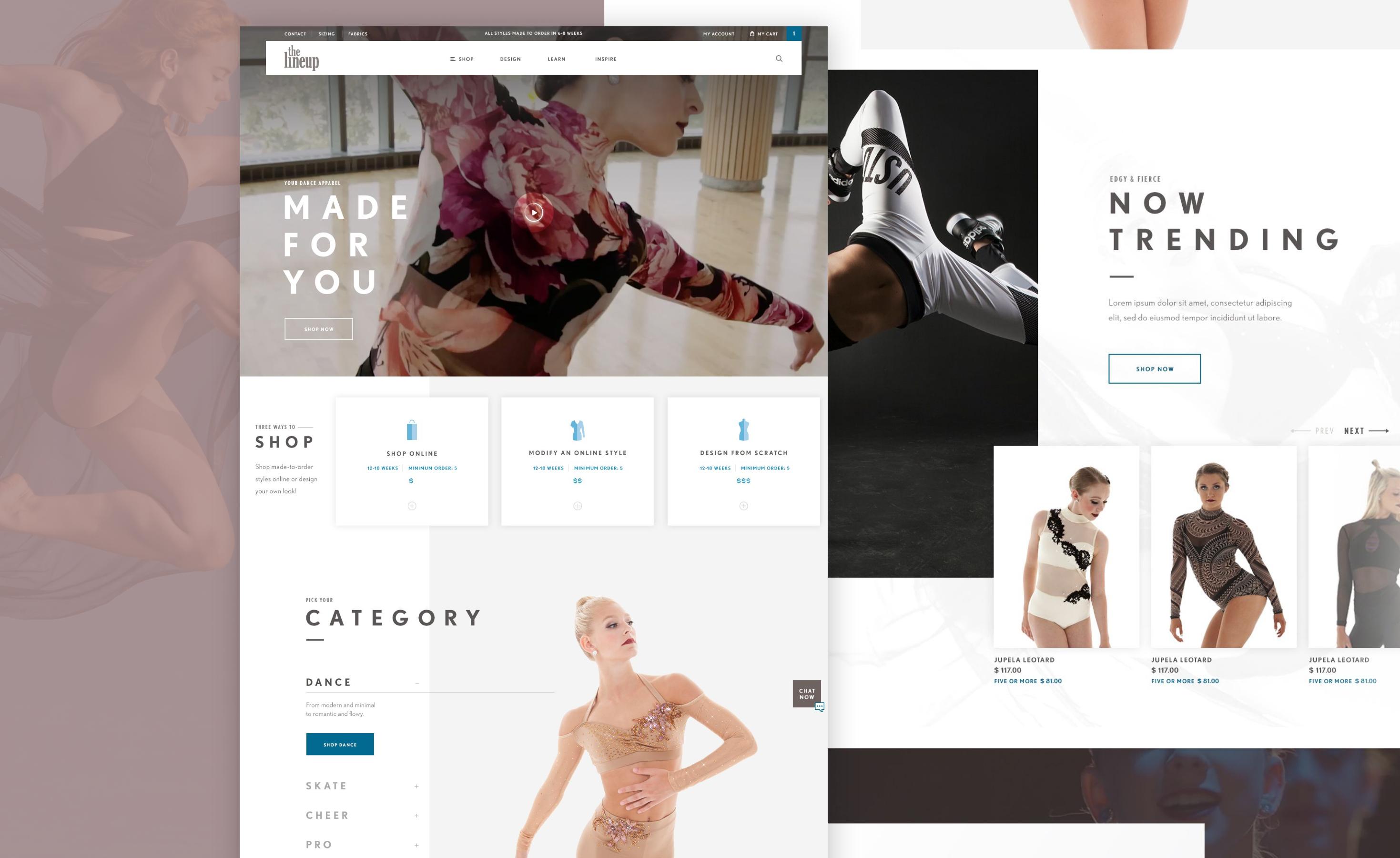 Miva ecommerce website TheLineUp.com